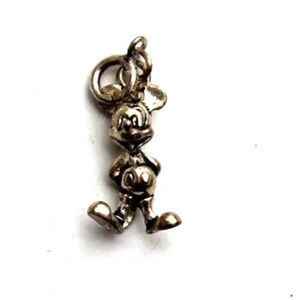 Rare Mickey Mouse 925 Sterling Silver Charm Pendant Walt Disney World